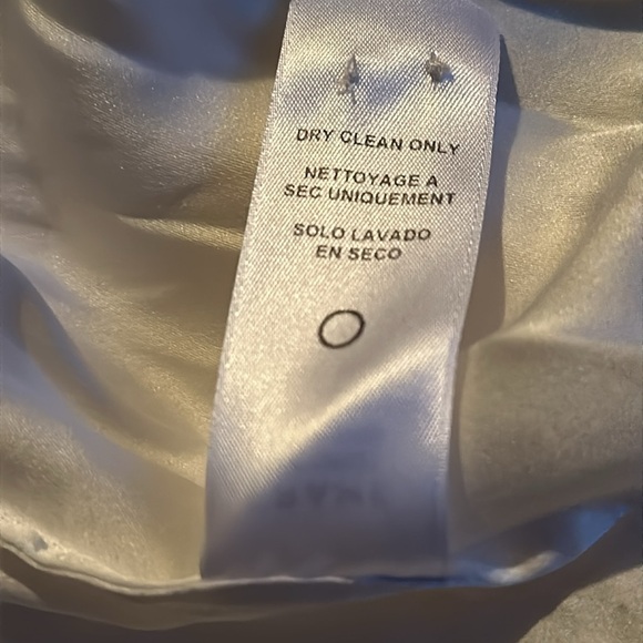 Frame Off White Silk Tie Neck Blouse Shirt Medium - Picture 14 of 14